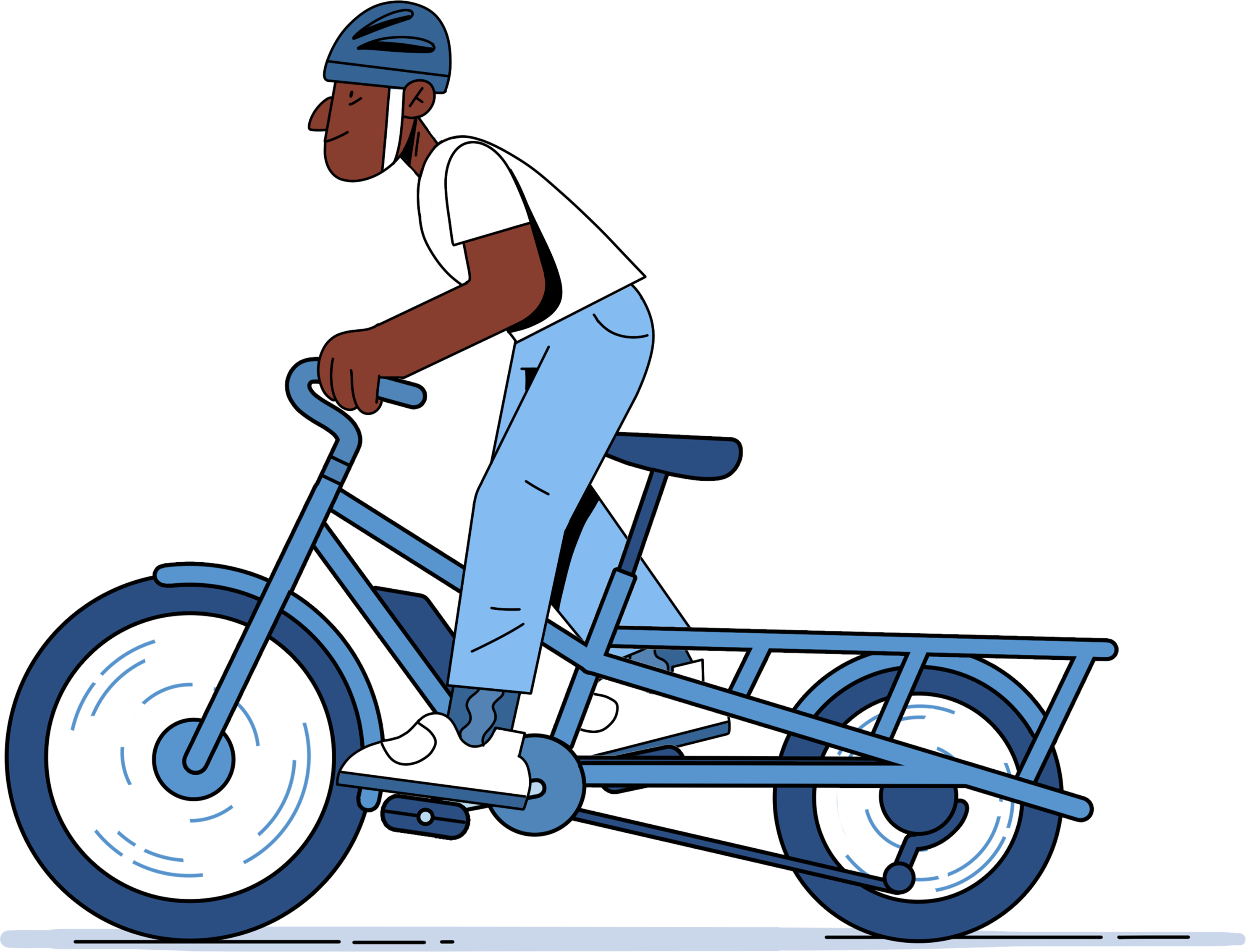 cycliste t-shirt blanc